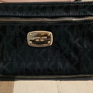 Michael Kors Black and Gold Crossbody Bag